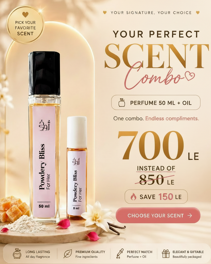One perfume 50ml + One perfume oil