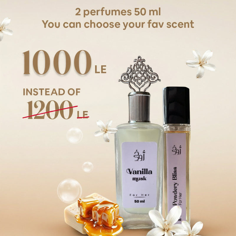 2 perfumes 50ml offer